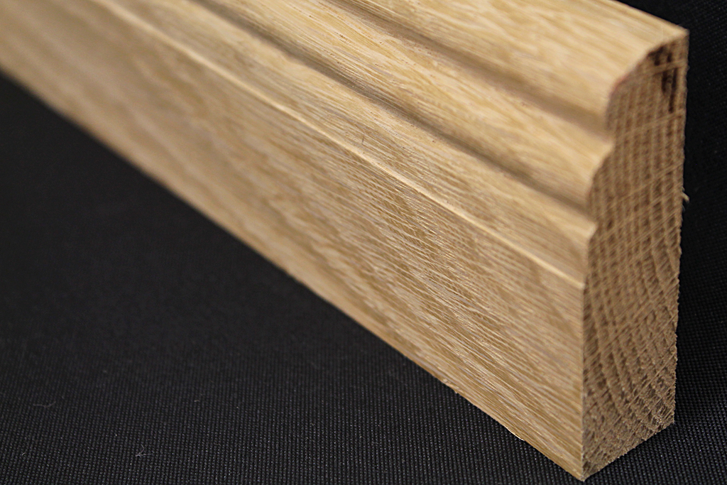 Solid Oak Castle Ogee Skirting 2.4m length – Pro-Fit Mouldings Ltd