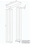 Tulipwood Door Casing Set (White Primed) - Single