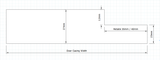 Tulipwood Rebated Door Casing Set - (White Primed) Double Door