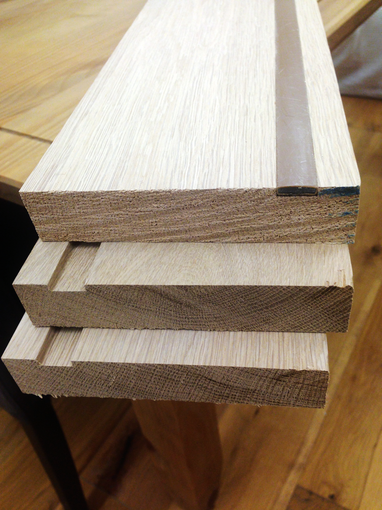 Solid Oak Fire Door Casing Set - Double Door (includes FD30 Intumescen ...