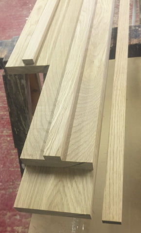 Solid Oak Door Casing Set - Double door